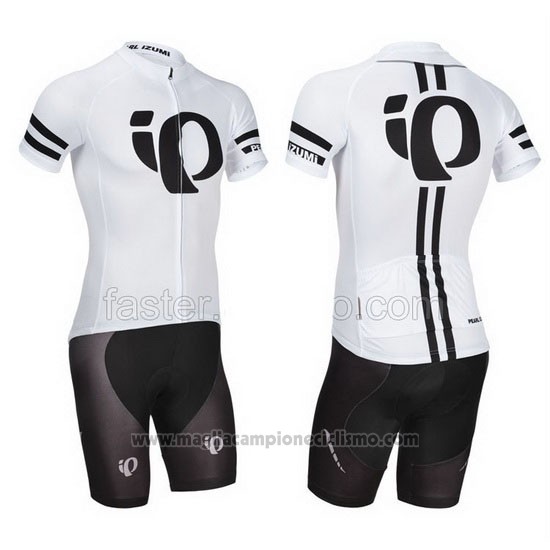 2014 Abbigliamento Ciclismo Pearl Izumi Nero e Bianco Manica Corta e Salopette